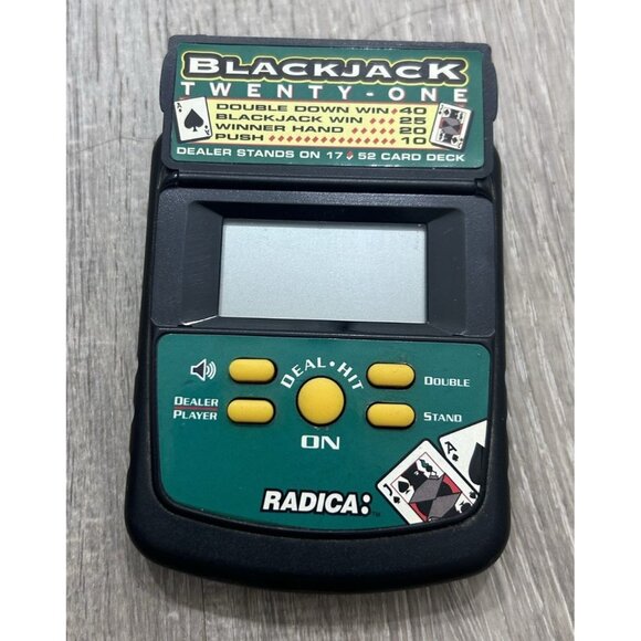 Radica Blackjack Twenty-One Handheld Electronic Game Works - Picture 2 of 6